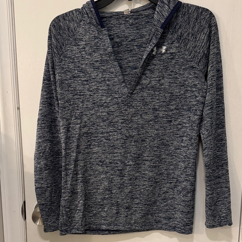 Under Armour Heathered Navy Long Sleeve Top